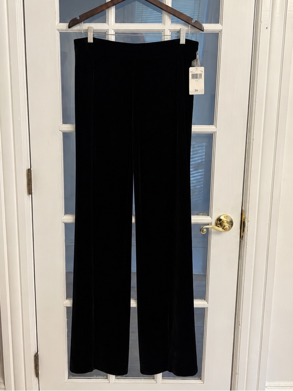 Dana Buchman Women’s Black Silk Blend Velvet Lined Evening Dress Pants Size 16